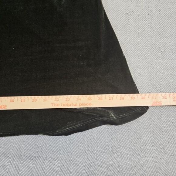 Ginger G Women’s Hunter Green Velvet Size Small A-line Dress Cottagecore Boho - Picture 7 of 14